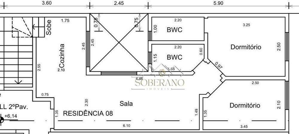 Cobertura, 2 quartos, 92 m² - Foto 1