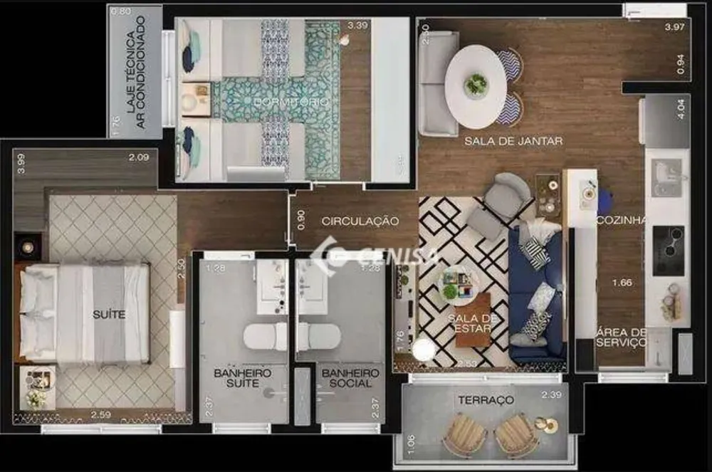 Apartamento, 2 quartos, 60 m² - Foto 9