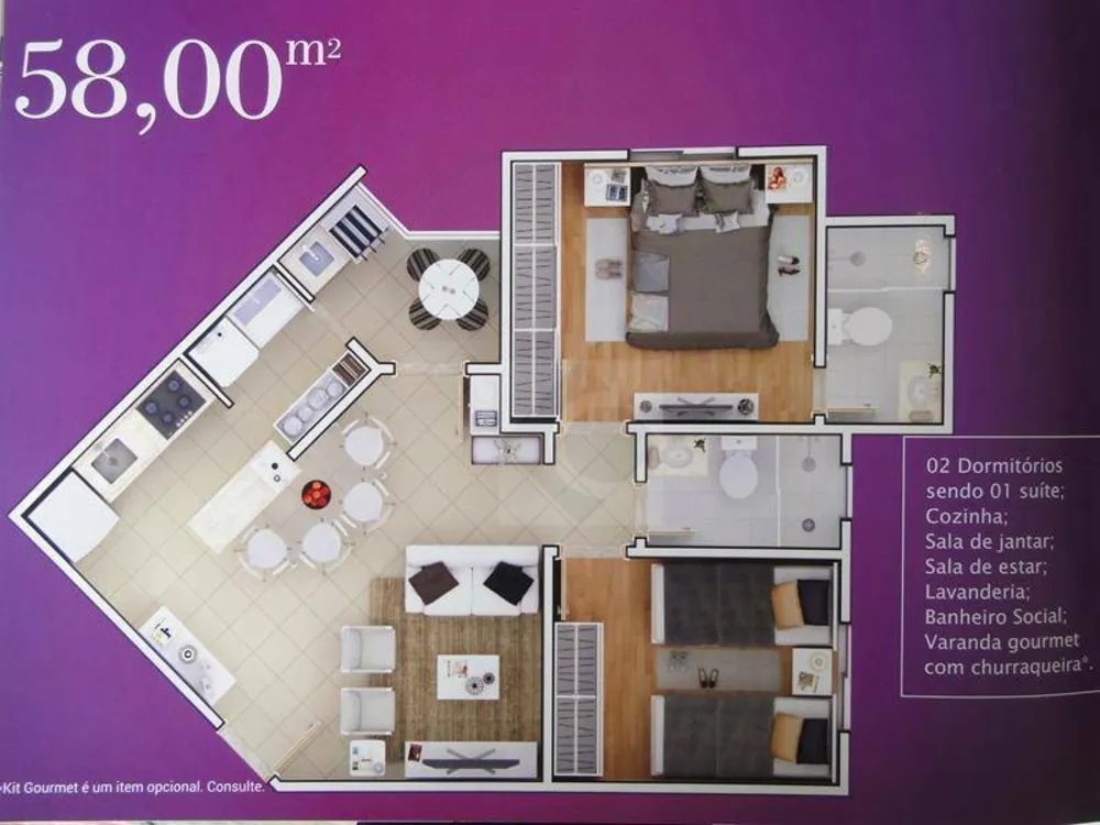 Apartamento, 2 quartos, 57 m² - Foto 11
