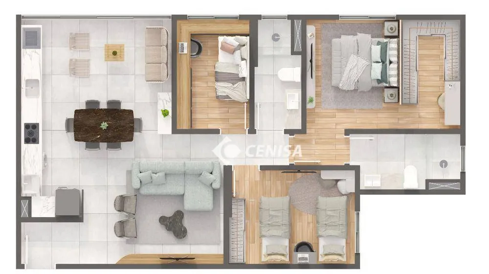 Apartamento, 3 quartos, 85 m² - Foto 2