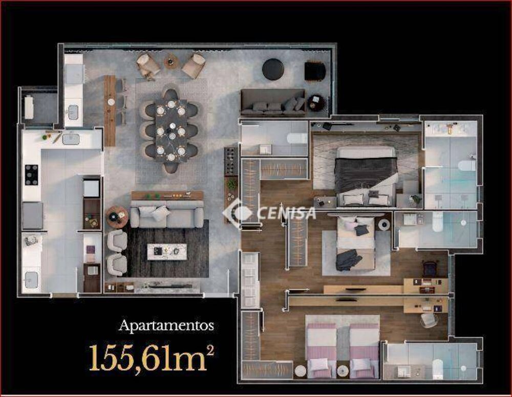 Apartamento, 3 quartos, 155 m² - Foto 8