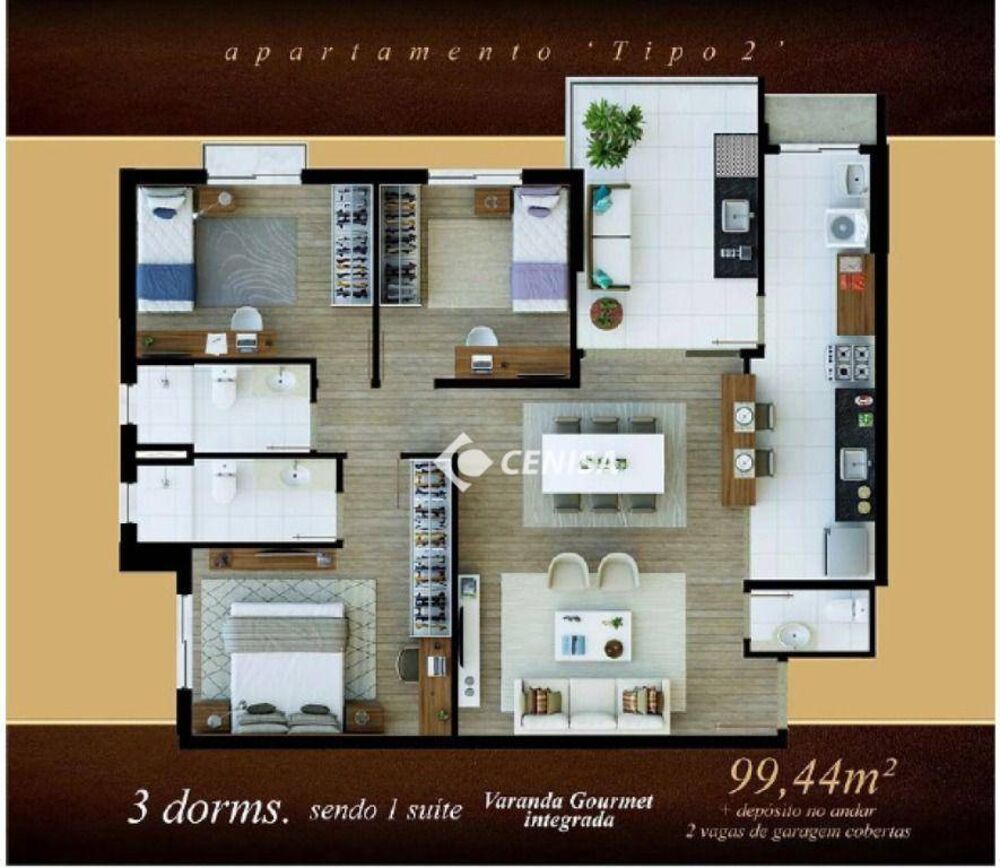 Apartamento à venda com 3 quartos, 99m² - Foto 19