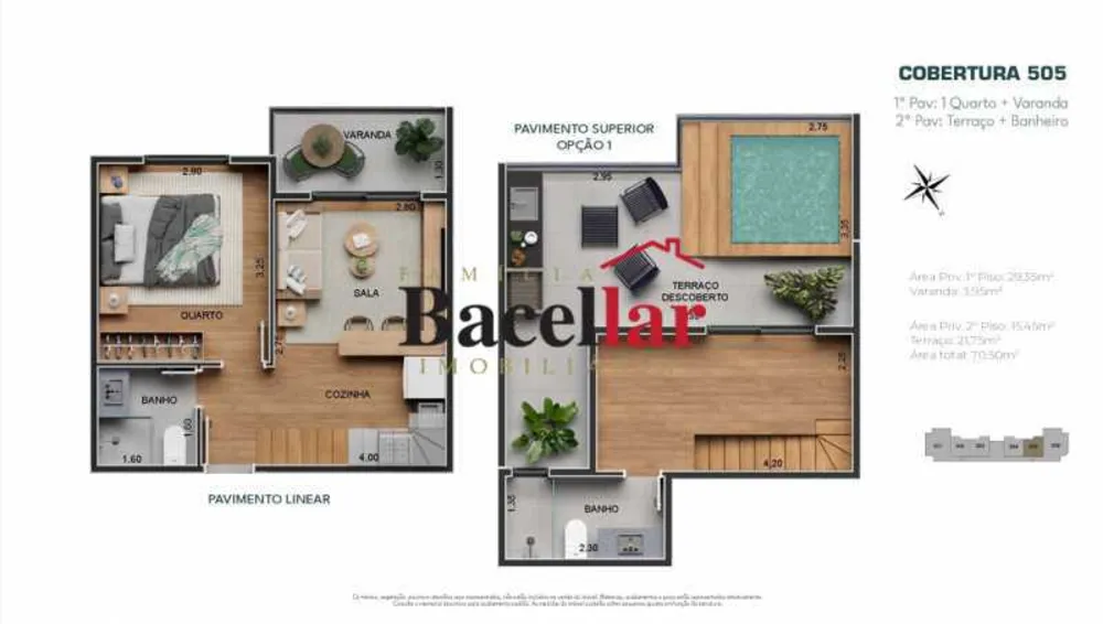 Cobertura, 2 quartos, 70 m² - Foto 16