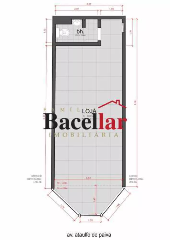 Loja-Salão, 33 m² - Foto 2