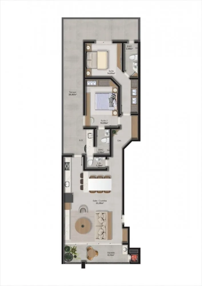 Apartamento, 2 quartos, 121 m² - Foto 9