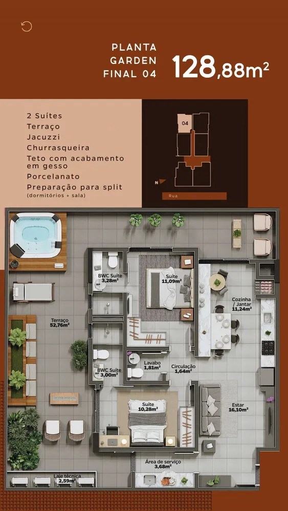 Apartamento, 2 quartos, 72 m² - Foto 10