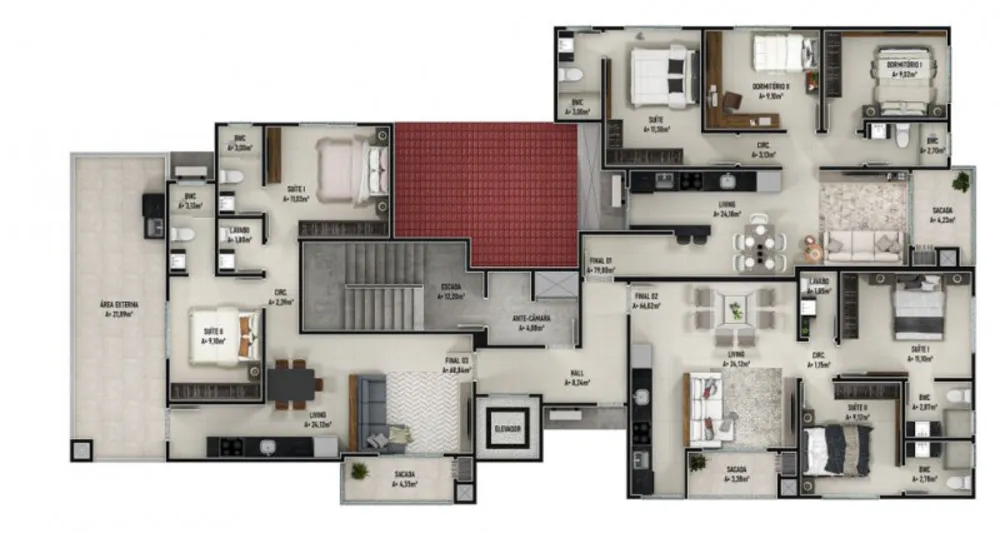 Apartamento, 2 quartos, 69 m² - Foto 7