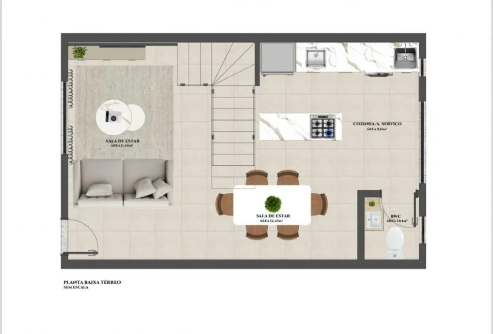 Sobrado, 2 quartos, 82 m² - Foto 2