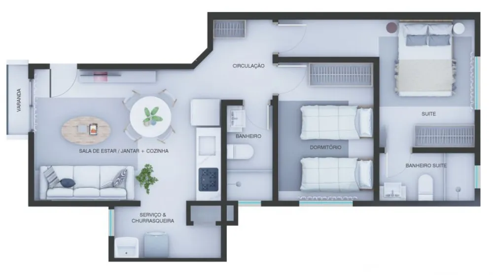 Apartamento, 2 quartos, 59 m² - Foto 10