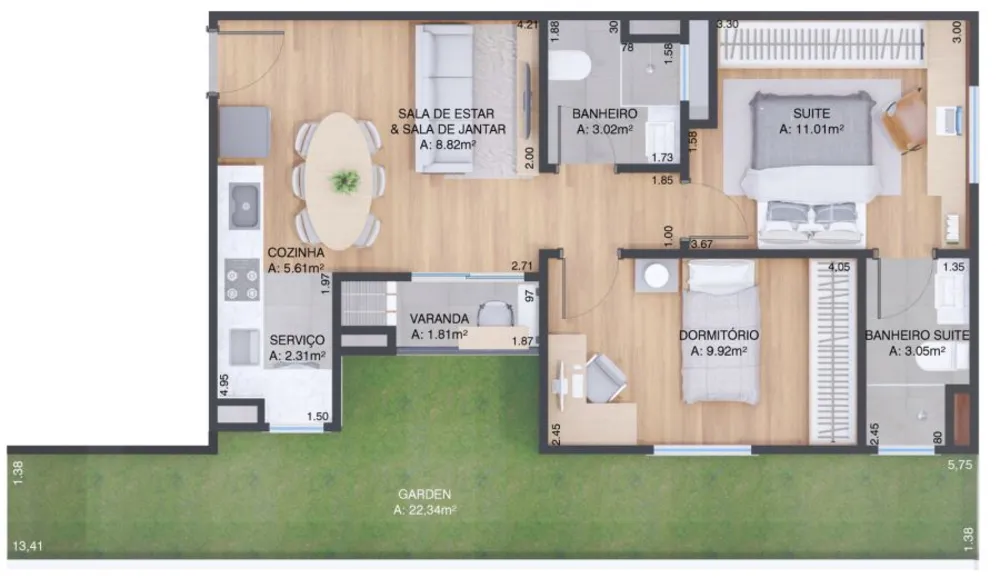 Apartamento, 2 quartos, 54 m² - Foto 5