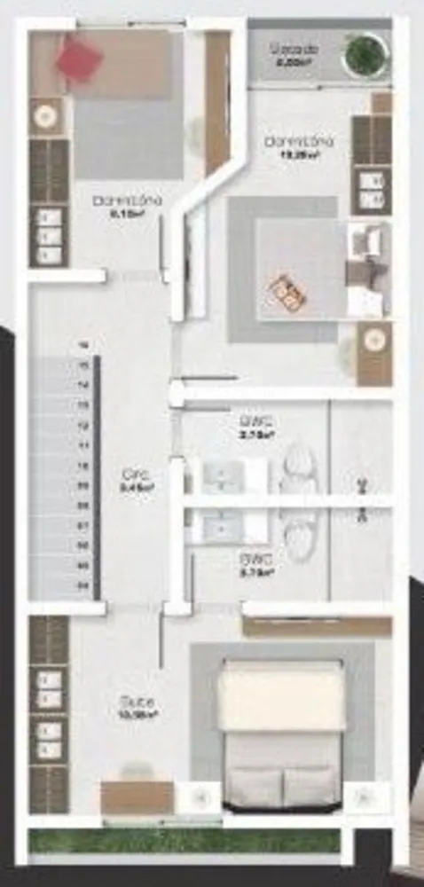 Sobrado, 2 quartos, 100 m² - Foto 6