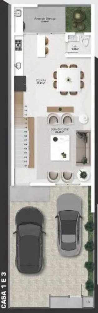 Sobrado, 2 quartos, 100 m² - Foto 2
