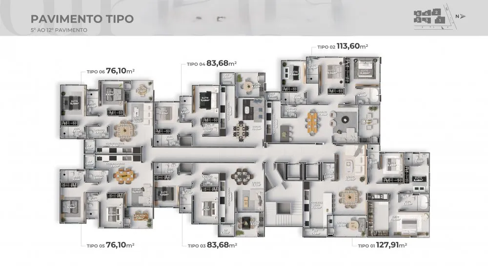 Apartamento, 2 quartos, 76 m² - Foto 8