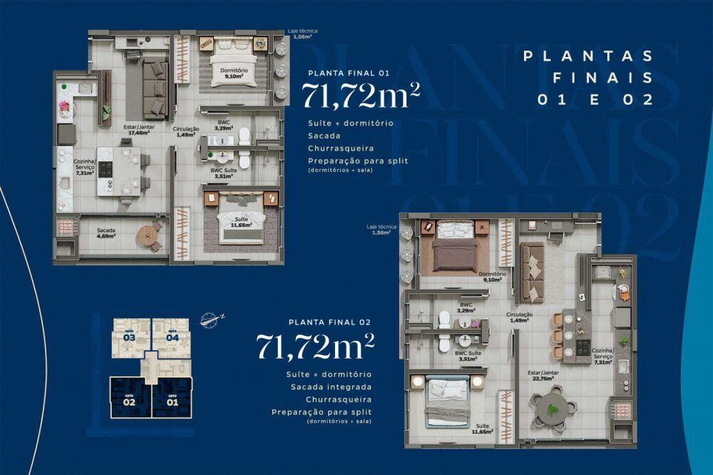 Apartamento à venda com 2 quartos, 71m² - Foto 13