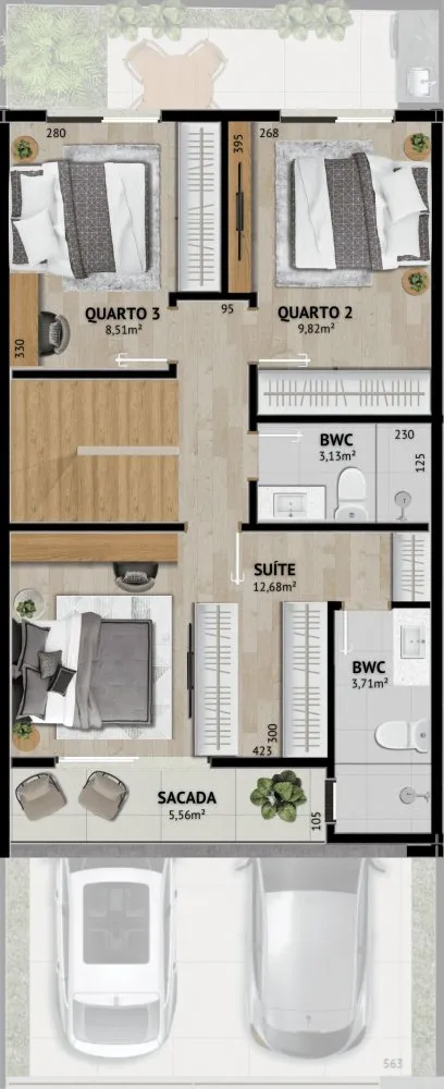 Sobrado, 3 quartos, 170 m² - Foto 2