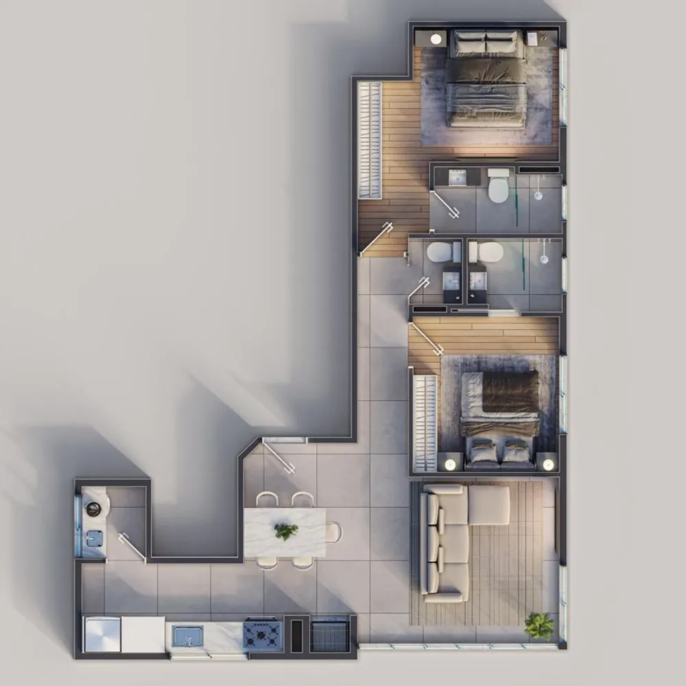 Apartamento, 2 quartos, 63 m² - Foto 12