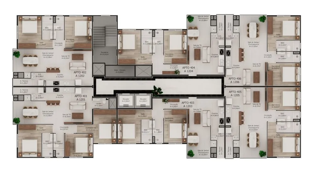 Apartamento, 2 quartos, 81 m² - Foto 2