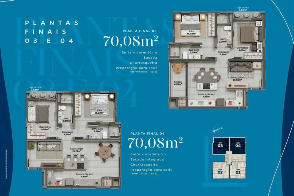 Apartamento, 2 quartos, 71 m² - Foto 3