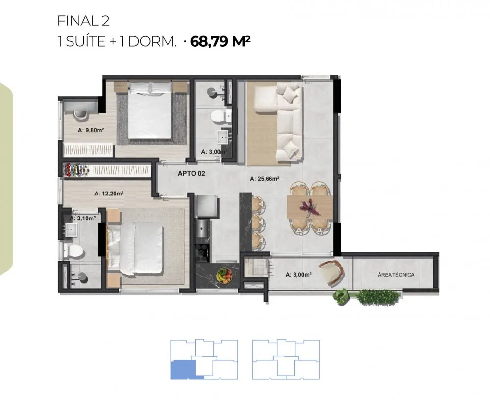 Apartamento, 1 quarto, 40 m² - Foto 12