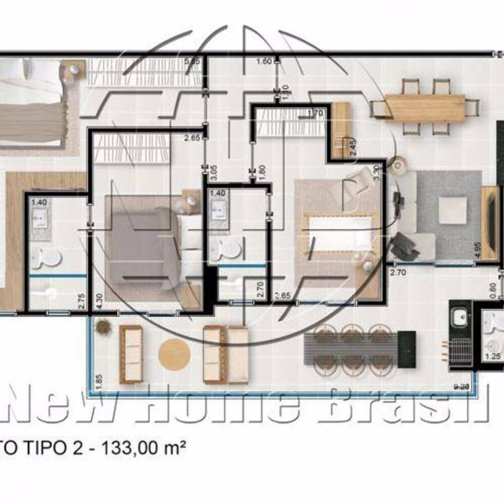 Apartamento, 3 quartos, 133 m² - Foto 8