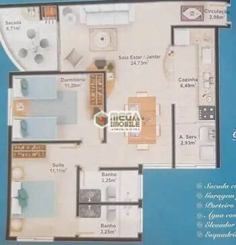 Apartamento, 2 quartos, 72 m² - Foto 12