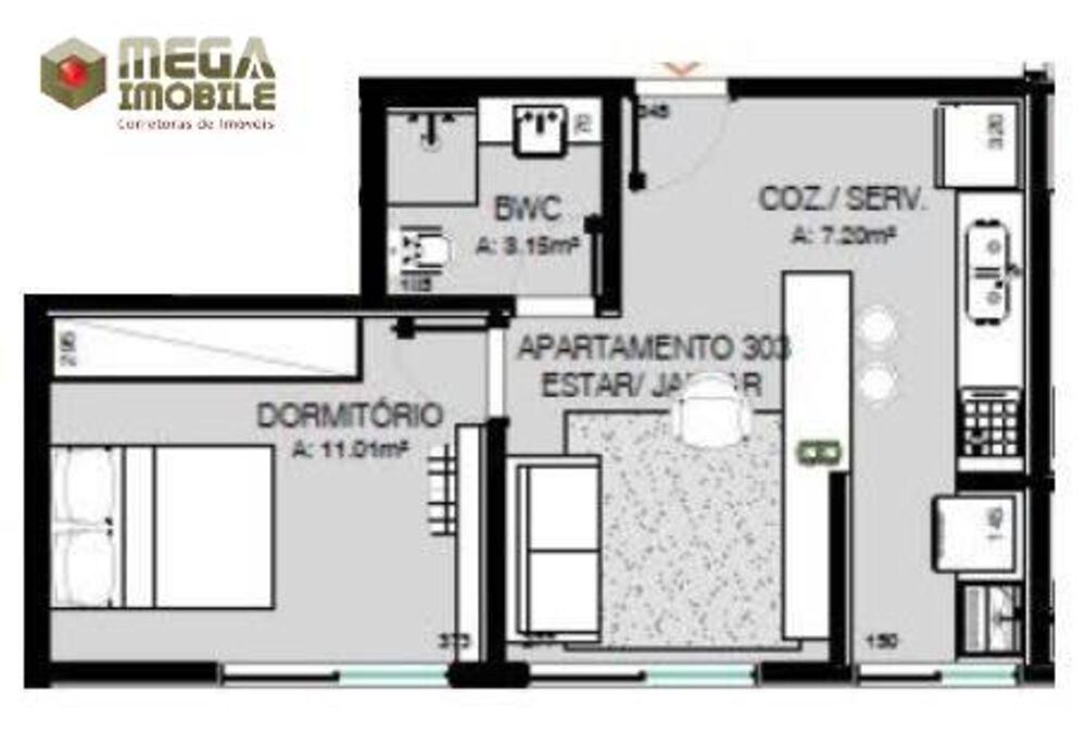 Apartamento, 1 quarto, 39 m² - Foto 1