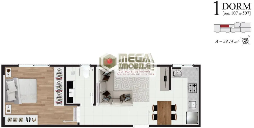 Apartamento, 1 quarto, 43 m² - Foto 15