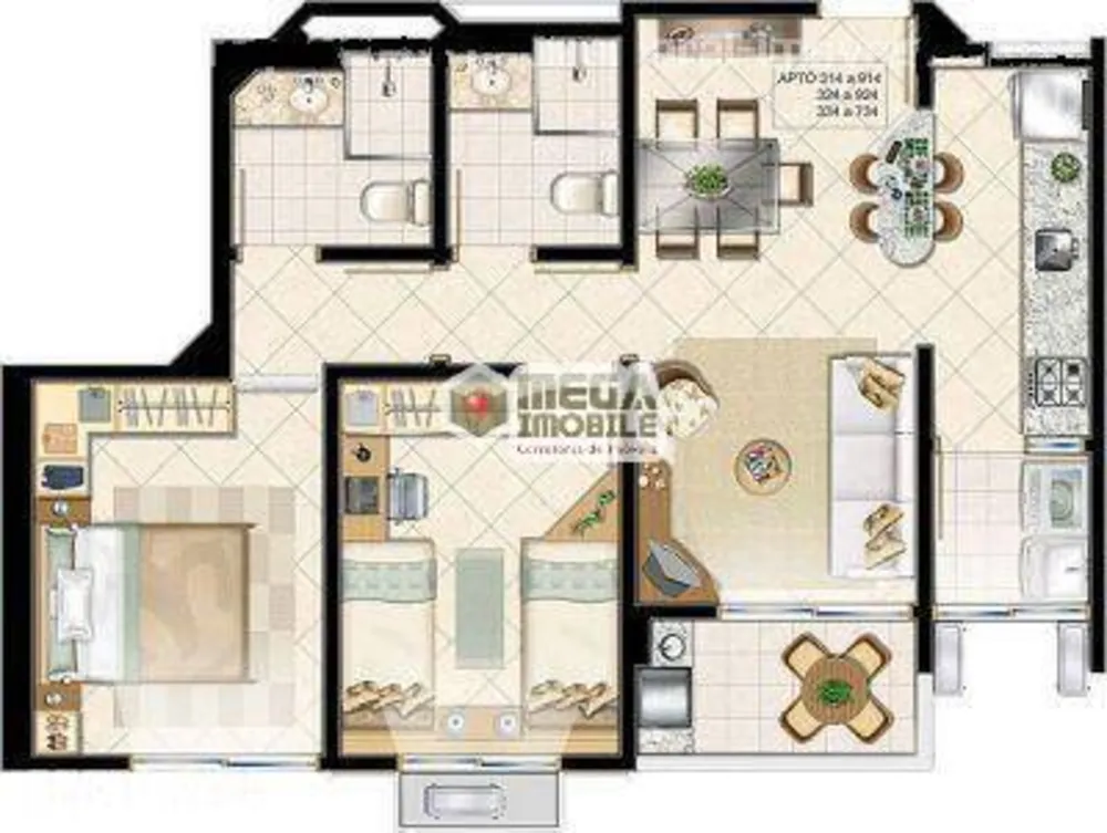 Apartamento, 2 quartos, 65 m² - Foto 4