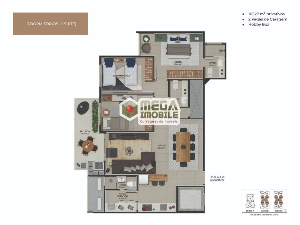 Apartamento, 3 quartos, 108 m² - Foto 3