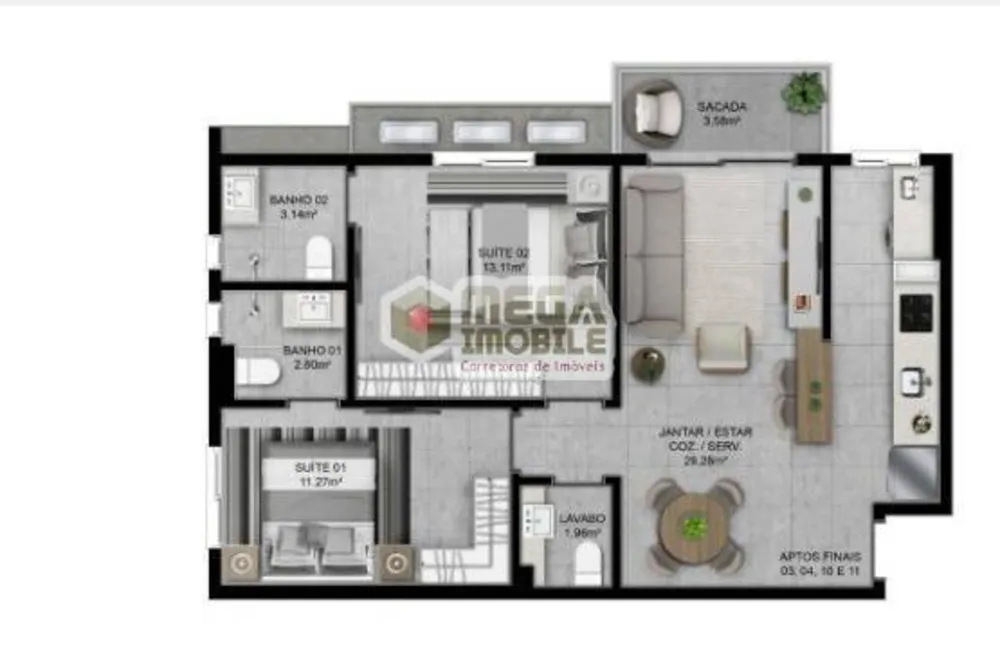 Apartamento, 2 quartos, 75 m² - Foto 4