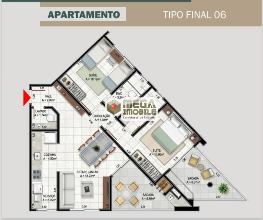 Apartamento, 2 quartos, 86 m² - Foto 12