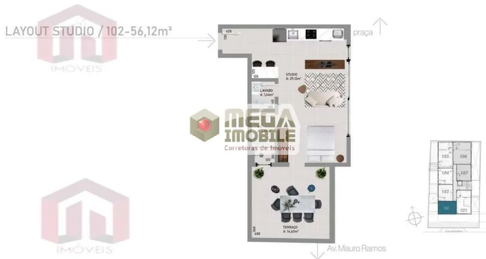 Apartamento, 1 quarto, 50 m² - Foto 2