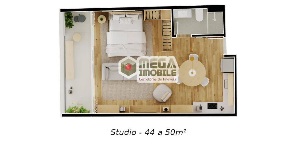Apartamento, 1 quarto, 43 m² - Foto 12