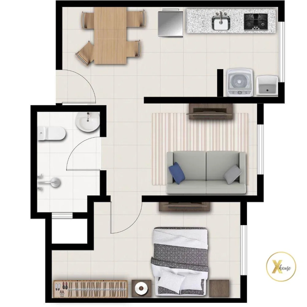 Kitnet-Studio, 38 m² - Foto 4