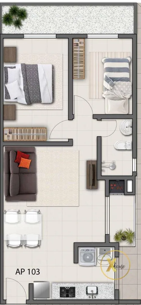 Apartamento, 2 quartos, 48 m² - Foto 3