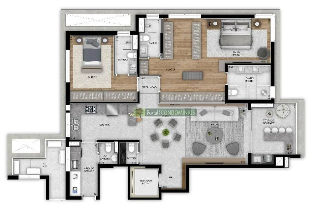 Apartamento, 3 quartos, 132 m² - Foto 15