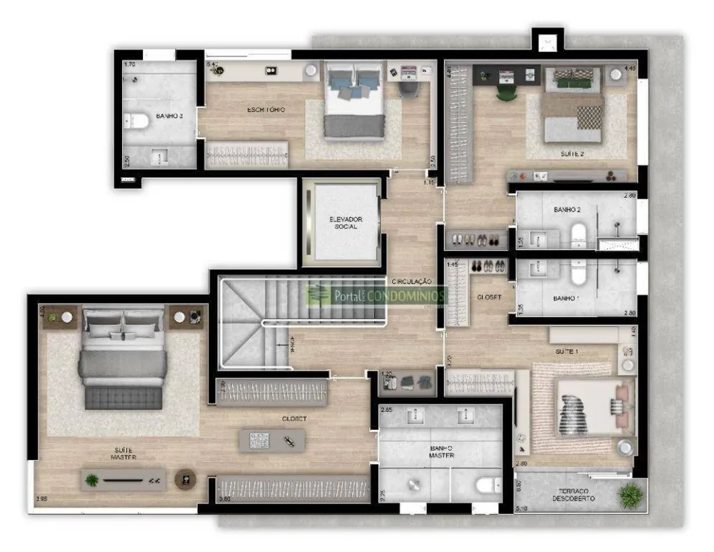 Apartamento, 3 quartos, 132 m² - Foto 16