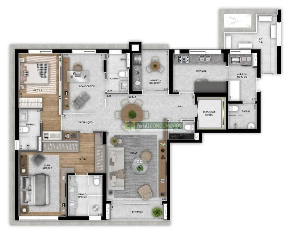Apartamento, 3 quartos, 132 m² - Foto 14