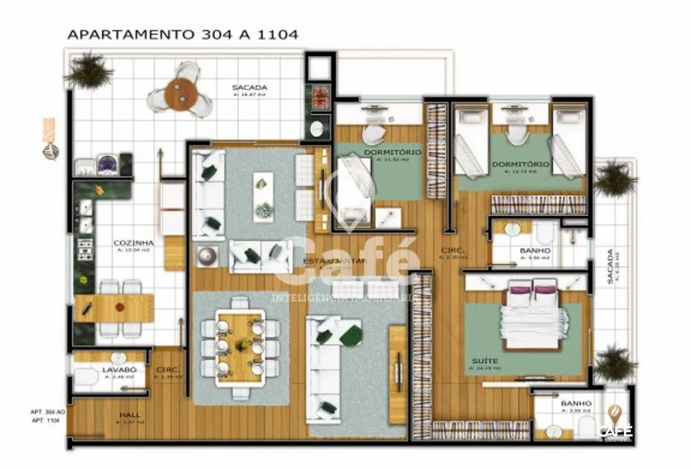 Apartamento, 3 quartos, 169 m² - Foto 2
