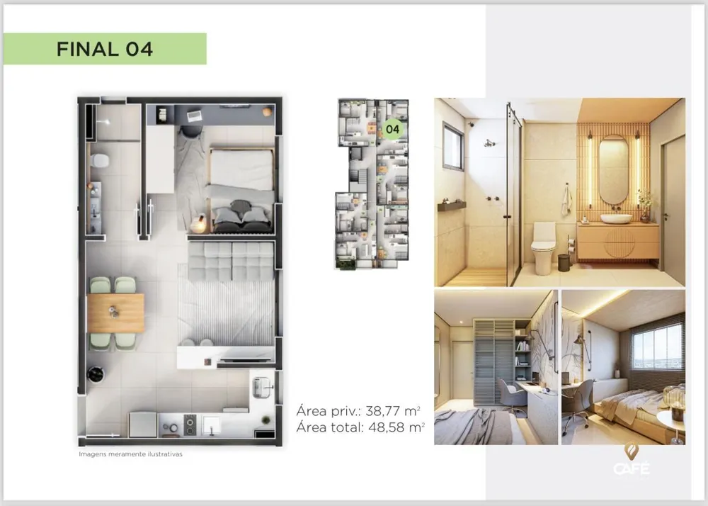 Apartamento, 1 quarto, 38 m² - Foto 2