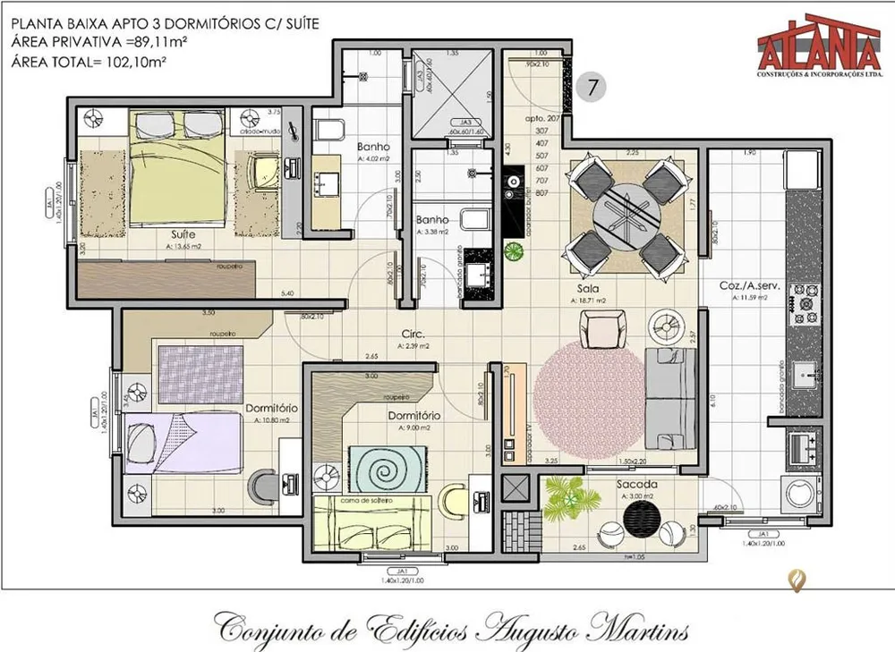 Apartamento, 3 quartos, 89 m² - Foto 2