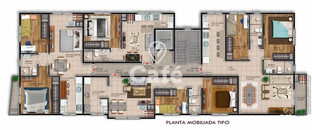 Cobertura, 3 quartos, 237 m² - Foto 4