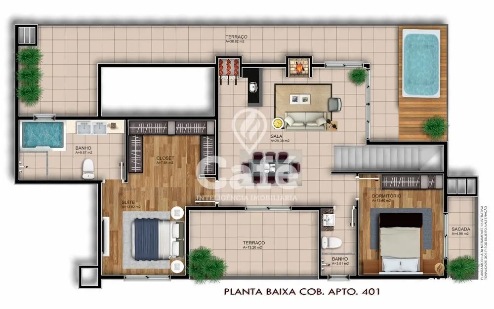 Cobertura, 3 quartos, 237 m² - Foto 3