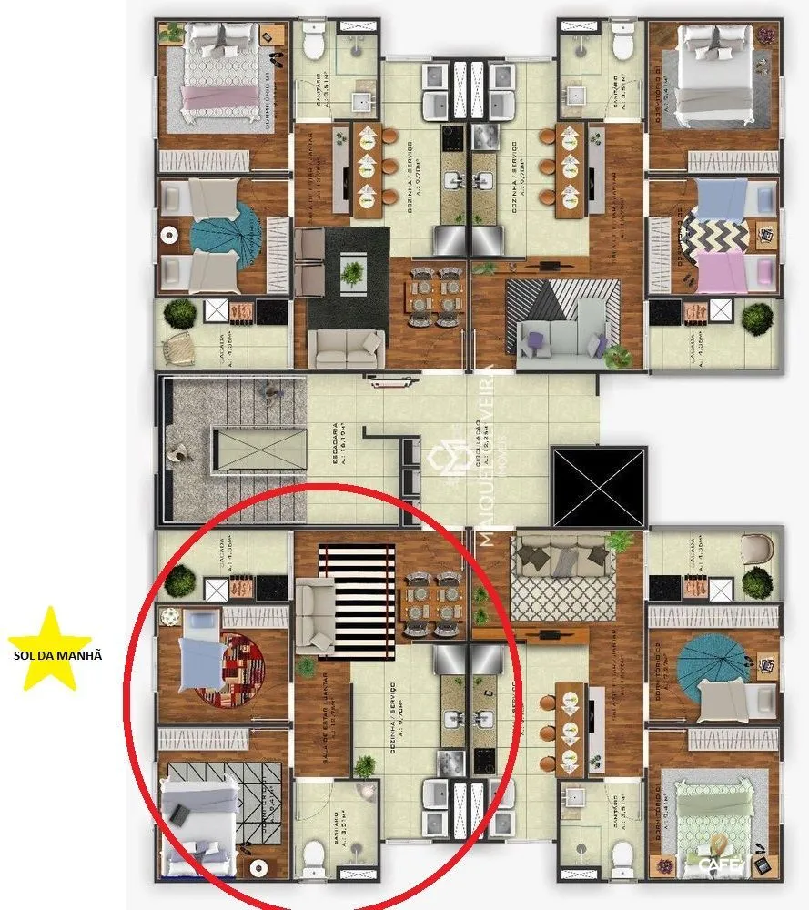 Apartamento, 2 quartos, 52 m² - Foto 3