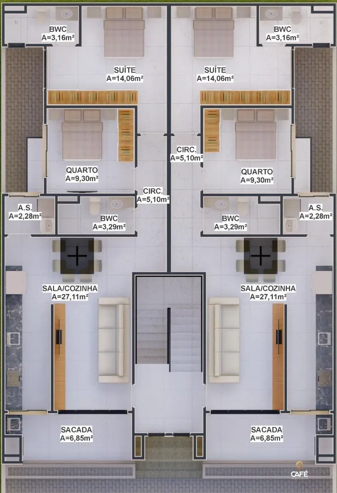 Apartamento, 2 quartos, 88 m² - Foto 1