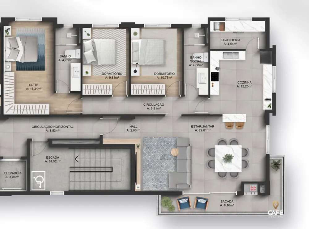 Apartamento, 3 quartos, 126 m² - Foto 3
