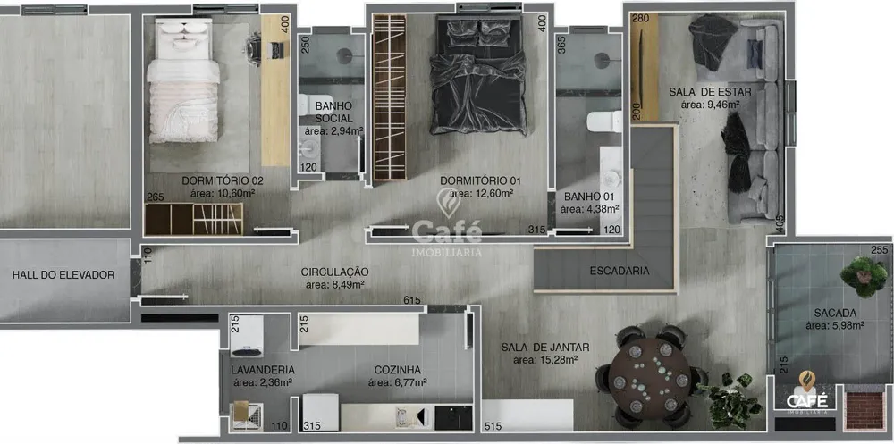 Apartamento, 3 quartos, 99 m² - Foto 4