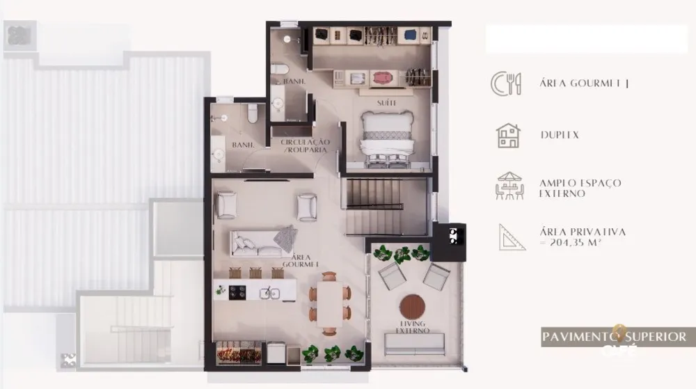 Apartamento, 3 quartos, 203 m² - Foto 2
