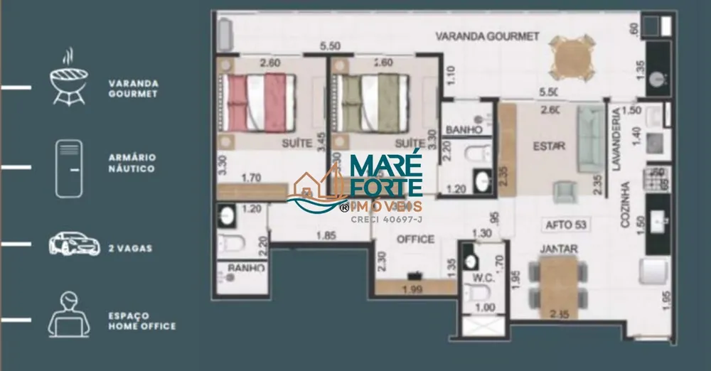 Apartamento, 2 quartos, 82 m² - Foto 13