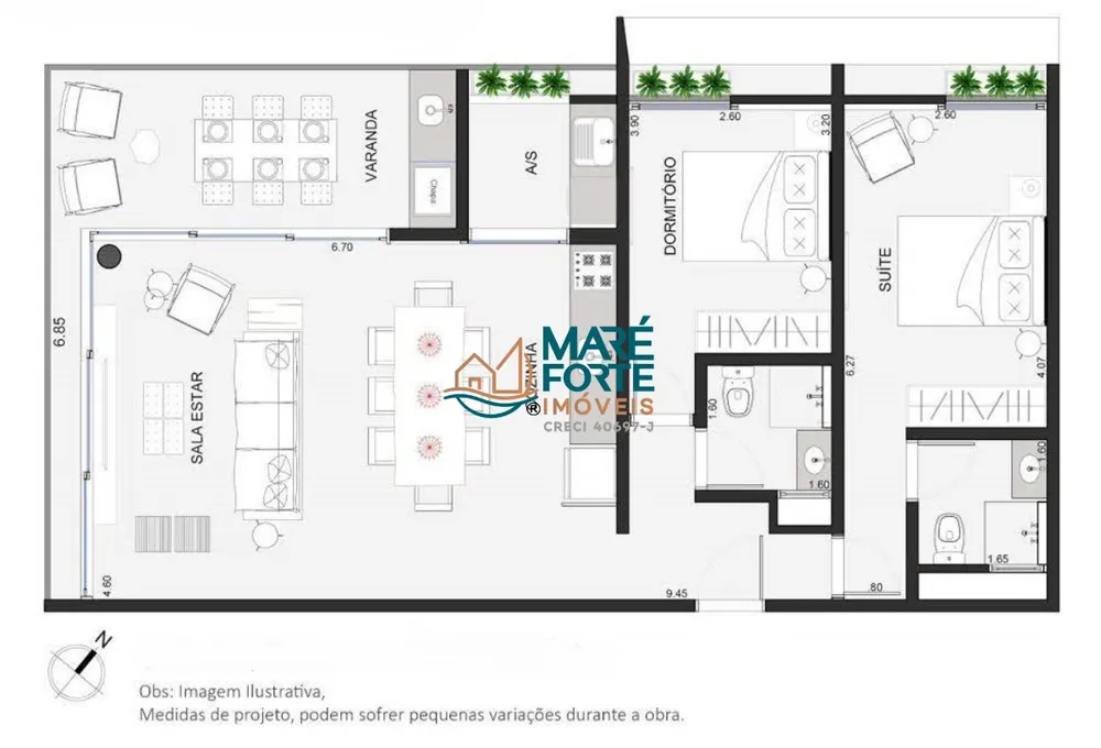 Apartamento, 2 quartos, 88 m² - Foto 2